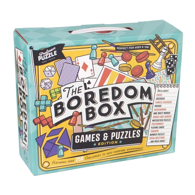 Set de juegos y rompecabezas Professor Puzzle Indoor Boredom Box