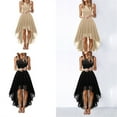 thumbnail image 2 of Female Floral Lace Chiffon Dress Bridesmaid Dress Cocktail Dresses Mid-length Prom Party Dresses with Waist Tied, 2 of 9