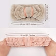 thumbnail image 2 of Paquete de 4 diademas de microfibra para maquillaje Facial, paño elástico para la cabeza para mujeres y niñas, lavado de cara, ducha, Yoga, deportes, 2 of 5