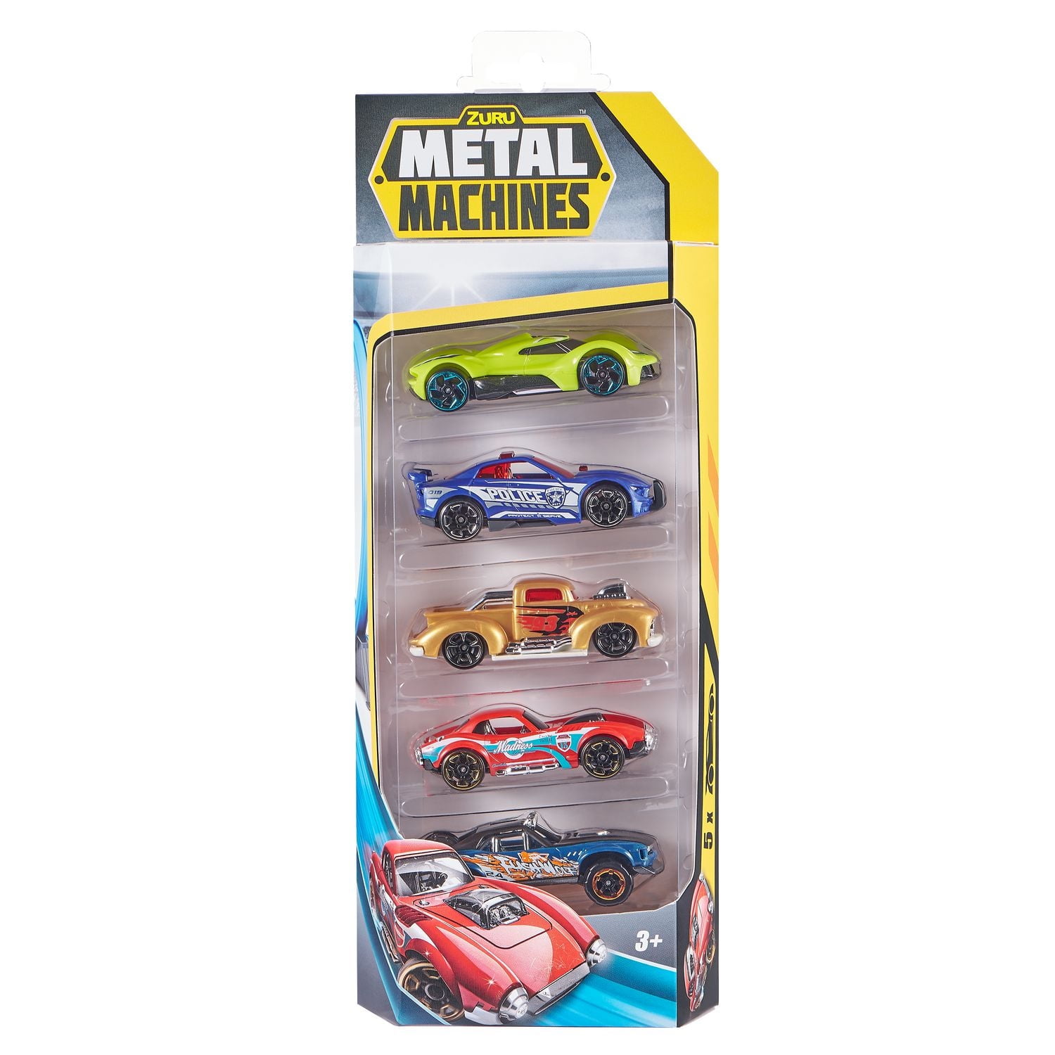Metal Machines Mini Racing Car Toy 5 Pack Series 2 (Styles May Vary)