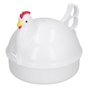 Dioche Egg Cooker 4 Eggs Chicken‑Shaped Heat Resistant Microwave Eggs Boiler For Hom LF