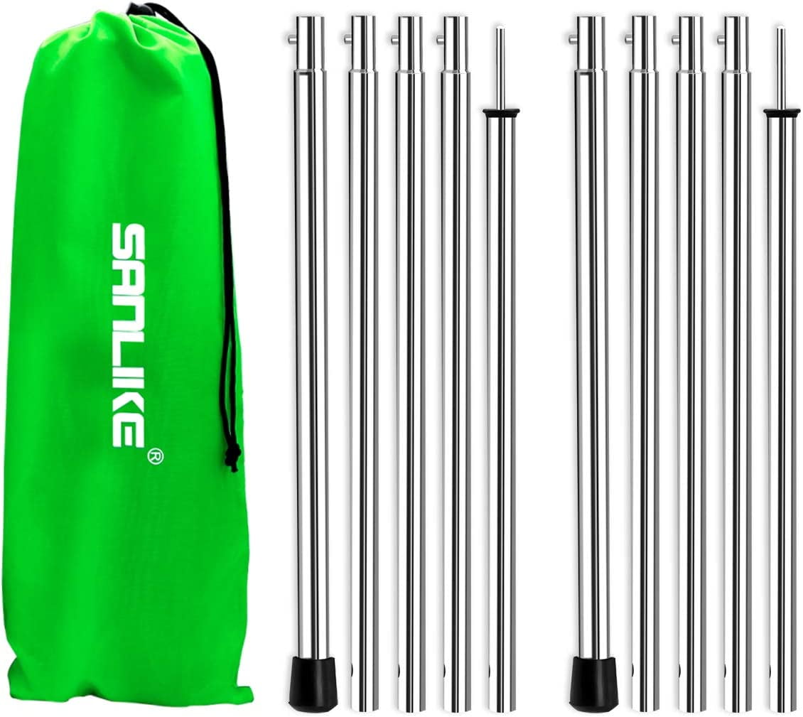 SAN LIKE Tent Pole 78 Inches Telescopic Adjustable tarp Poles for