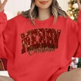 thumbnail image 6 of Merry Christmas Sweatshirts for Women Vintage Christmas Tree Graphic Shirt Xmas Holiday Casual Long Sleeve Pullovers, 6 of 7