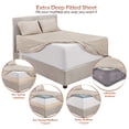 thumbnail image 3 of Bed Sheet Set Hearth & Harbor Luxury Soft King Size Linen, 3 of 7