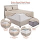 thumbnail image 2 of Sábanas Hearth & Harbor de lino natural suave de lujo para cama Split King, 2 of 7