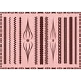 thumbnail image 1 of Ahgly Company Machine Washable Indoor Rectangle Transitional Pink Area Rugs, 2' x 5', 1 of 7