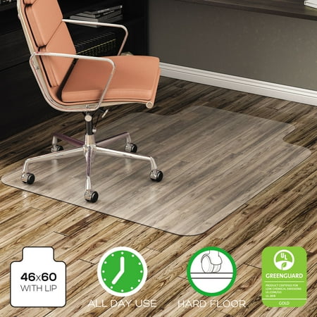 UPC: 0079916033761 | Deflecto Economat All Day Use Chair Mat For Hard Floors  Lip  46 X 60  Low Pile  Clear