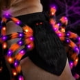 thumbnail image 4 of Pet Costume, LED Giant Spider Black Furry 1 Pack, Halloween Cosplay Prank Dress Up, Harness Back Harness for Small Medium Large Dogs Cats, Funny Trick Spooky Props for Halloween Party Decoration, 4 of 5
