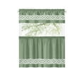 thumbnail image 2 of Kate Aurora Pacifico Complete 3 Piece Rod Pocket Embroidered Tier & Valance Kitchen Curtain Set - Assorted Colors & Sizes, 2 of 3