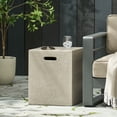 thumbnail image 1 of Table de Couverture pour Réservoir de Propane Extérieur, Table Cache-Propanol de 16 Pouces avec Poignées Latérales, Parfaite pour Ranger les Réservoirs de Propane pour Foyers, Gris Pâle, 1 of 8
