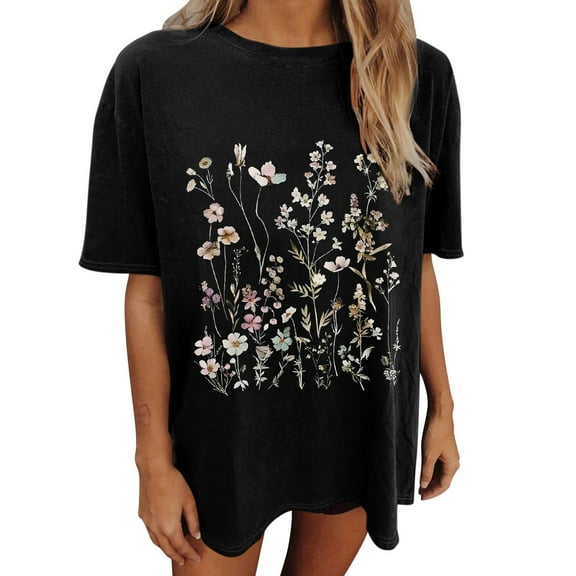 Long Black Shirts for Leggings Basic Fitted Tees Women Casual Tops Spring Short Sleeve Button Up Shirts for Women Print