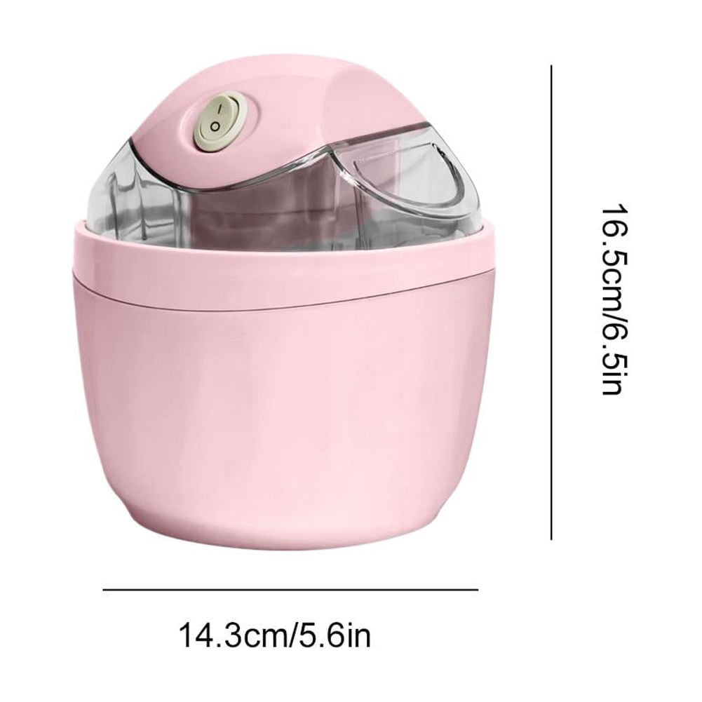 Small Home Mini Ice Cream Maker, DIY Mini Ice Cream Maker, One-Touch Dessert Maker, Single Serving of Gelato, Yogurt, Compact Electric Makers for Kitchen, Family Treats