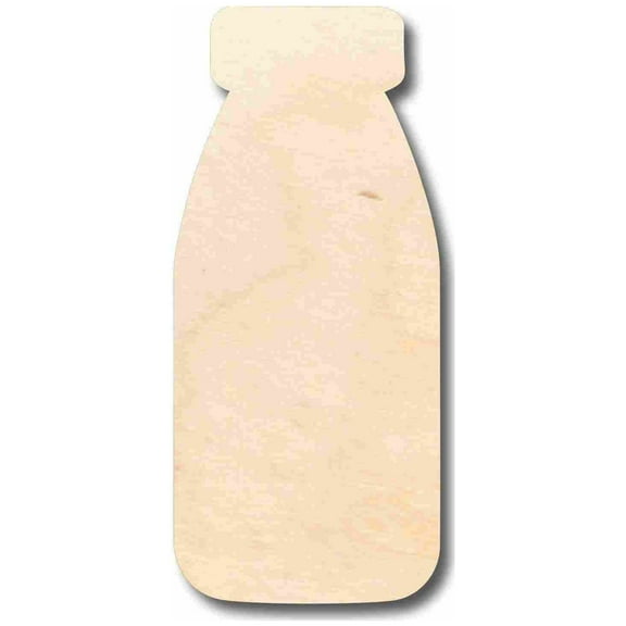 Unfinished Wood Vintage Milk Bottle Silhouette - Craft- up to 46" DIY 24" / 1/4"