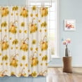 thumbnail image 4 of Fall Shower Curtain Pumpkin with Sunflowers Shower Curtains for Bathroom Fallen Leaves Bath Curtains Sets for Autumn Thanksgiving Seasonal Bathroom Decor Polyester Fabric Waterproof 36 x 72 in, 4 of 5