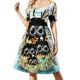 thumbnail image 1 of Vestido de manga corta con agujeros de nieve ropa de mujer vestidos de mujer ropa ligera de mujer, 1 of 7