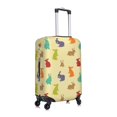 thumbnail image 3 of Xecao Colorful Rabbit print Elastic Luggage Cover, with double-sided print , is perfect for travel, business, and daily use, 3 of 9