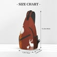 thumbnail image 3 of ZICANCN Crossbody Sling Bags for Women Men,Red Night Forest Casual Shoulder Backpacks for Hiking Daypacks, 3 of 9