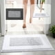 thumbnail image 1 of Alfombra de baño de microfibra suave absorbente - Alfombra antideslizante de ducha, lavable a máquina, 40x60cm, gris oscuro, 1 of 8