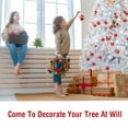 thumbnail image 3 of Patiojoy 8FT White Realistic Xmas Tree Lush Christmas Tree W/ 1636 PVC & PET Branch Tips, 3 of 10