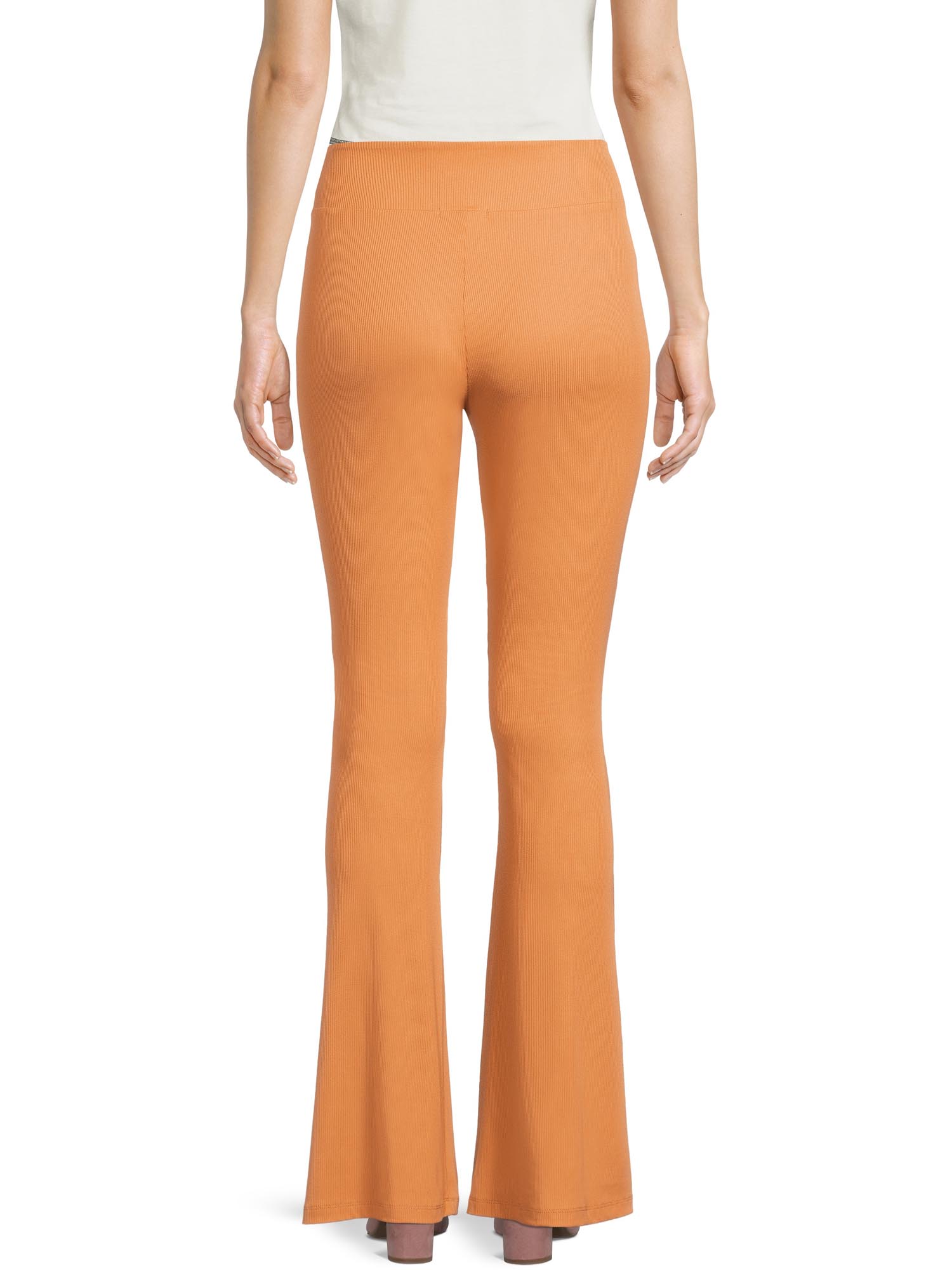 Liv & Lottie Juniors V-Front Crossover Flare Ribbed Pants, 2-Pack