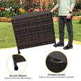 thumbnail image 5 of Huisuilinss Resin Deck Box,Outdoor Storage Box,Outside Storage Box With Lid,Waterproof Weather-resistant 80Gal Wicker Patio Furniture For Cushion Pillows Indoor Pool Balcony Yard Garden, 5 of 7