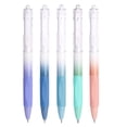 thumbnail image 2 of Yhmxh 5pcs Gel Pen set, Black Ink Pens 0.5mm Ultra Fine point Smooth Writing Pens with Silicone Grip, Retractable Cute Pens for Journaling NoteTaking sketching drawing stationery, 2 of 6