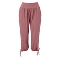 thumbnail image 2 of QIJUNTUO ​Women's Loose Fit Yoga Jogger Pants With Moisture Wicking Technology And Side Pockets For Workout Running Lounge Comfort​ Pink, 2 of 4