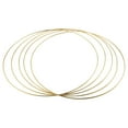 thumbnail image 1 of 5 Pack 14 Inch Large Metal Floral Hoop Wreath Macrame Gold Hoop Rings for DIY Wreath Decor, Dream Catcher and Macrame Wall Hanging Crafts, 1 of 8