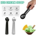 thumbnail image 3 of Anti Freeze Ice Cream Scoop Ice Cream Scoop Polished Aluminium Z4L6, 3 of 9