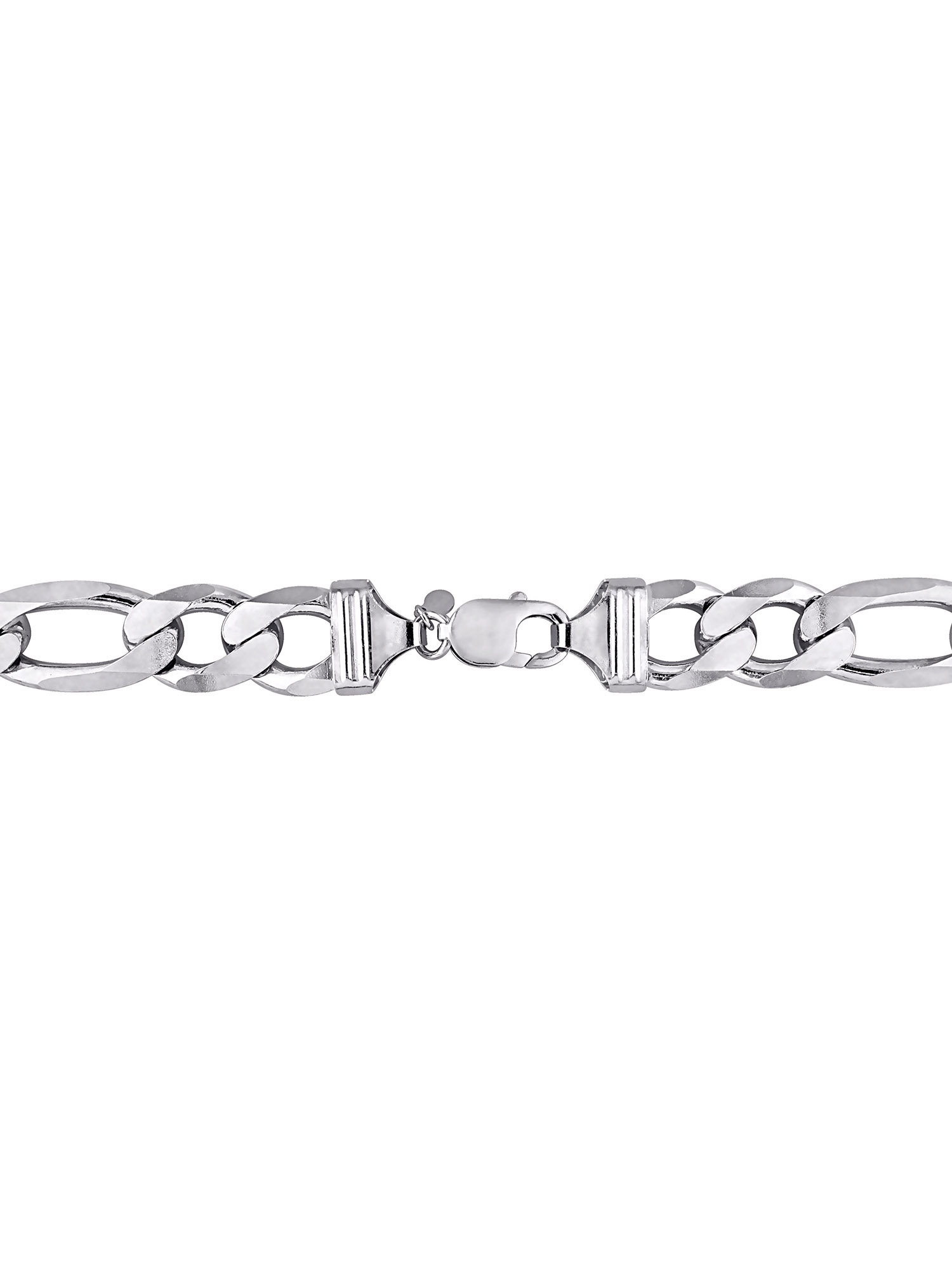 Everly Sterling Silver Figaro Necklace