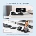 thumbnail image 4 of Satechi Qi2 Trio Wireless Charging Pad, 3 in 1 Wireless Charging Station, Qi2 15W Fast Charger for iPhone 17/16/15/14/13/12, 5W for AirPods and 5W for Apple Watch, 4 of 6