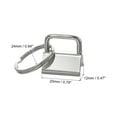 thumbnail image 2 of 45Pack 20mm/ 0.8-inch Key Fob Hardware with Keychain Ring for Bag Webbing Wristlets, Silver Tone, 2 of 5