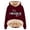 Wine, variant on "Yes I'M Cold 24/7 Always Cold" Women's Hoodie - Lined Thicken Warm Letter Hooded Pullover