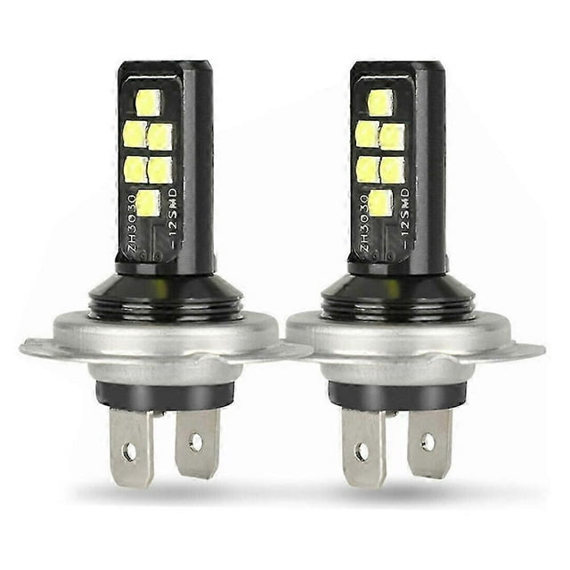 Kit de conversión de faros LED H7 superbrillantes de 1 a 3 bombillas de luz alta y baja, 6000 K, blanco, 2 piezas H7