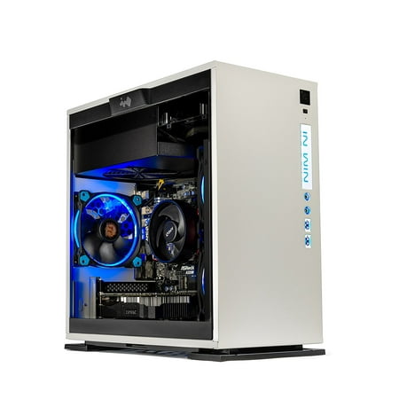 SkyTech Omega Mini Gaming Computer Desktop PC AMD Ryzen 5 1400 3.2 GHz, GTX 1050 2G, 500GB SSD with 3D NAND, 16GB DDR4 2400, A320 Motherboard, Win 10 Home (Ryzen 5 1400 | GTX 1050 | 500G (Best Mini Computer For Gaming)