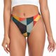 thumbnail image 1 of Balery Geometric Cube Pattern Art Tangas de Algodón para Mujer con Estampado – Ropa Interior Sexy, Transpirable, G-string-X-Small, 1 of 6