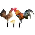 thumbnail image 1 of MasteelfCA Garden Lifelike Chicken Stake Set Rooster Hen Chick Yard Decor, 1 of 8