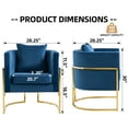 thumbnail image 6 of Marquet Upholstered Barrel Chair, 6 of 6