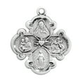 thumbnail image 3 of Catholic 4-Way Medal Cross Cruciform Pendant with Miraculous Medal, St. Joseph, St. Christopher and Sacred Heart, Made in USA, 3 of 10