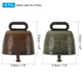 thumbnail image 2 of Cattle Farm Animal Loud Bronze Bell, Cow Horse Sheep Grazing Copper Bells, Animal Anti-Theft Bell, 6 Pcs, 2 of 5