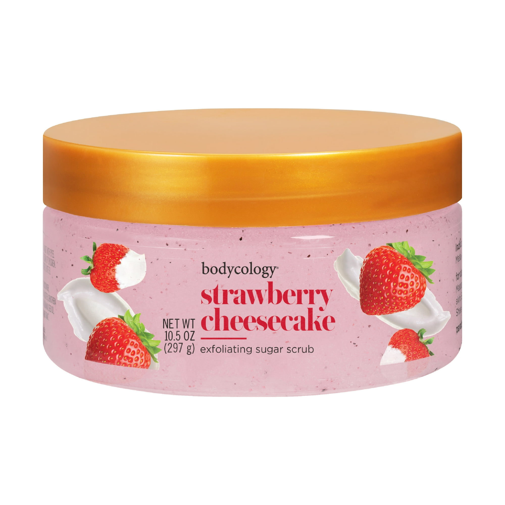 Bodycology Strawberry Cheesecake Exfoliating Sugar Scrub, 10.5 oz