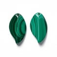 thumbnail image 2 of 5pcs Gemstone Pendants Natural Malachite Grade A Leaf Green 28x15x6mm Hole: 0.8mm DIY, 2 of 4