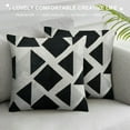 thumbnail image 3 of PIKWEEK  Decorative GeometricThrow Pillow Covers - Modern Pattern Linen Square Pillow Cushion Case for Sofa Couch Bed Home Outdoor Car Multiple specifications, 3 of 5