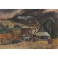 thumbnail image 3 of Arnold Peter Weisz-Kubínčan 18x14 Black Modern Framed Museum Art Print Titled - Lonely House (1933), 3 of 5