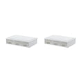 thumbnail image 3 of Guardoinrt 1/2/3 Transparent Storage Drawers Practical And Sleek Office Organization Solution Three lattices 2PCS, 3 of 6