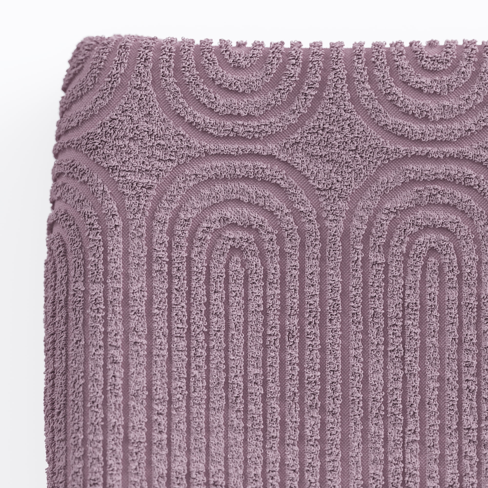 Beautiful by Drew Barrymore 6-Piece Textured Bath Towel Set, Soft 100% Cotton, Rose Pink