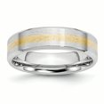 thumbnail image 1 of Cobalt 14k Incrustation Or Satin and Poli 6mm Bague 12.5 Taille, 1 of 6