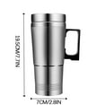thumbnail image 4 of Stainless Steel Car Travel Heating Cup - Portable Water Heater Designed for Car Cup Holders Ideal for Heating Needs, 4 of 6