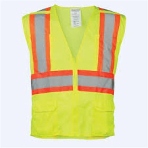 Ironwear -LFR Self-Extinguishing Flame-Retardant High-Visibility Safety Vest, Lime - Large