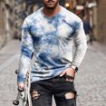 thumbnail image 2 of Men's T Shirt Graphic Abstract Neck Clothing Apparel Outdoor Long Sleeve Print Fashion Designer Vintage XL, 2 of 5